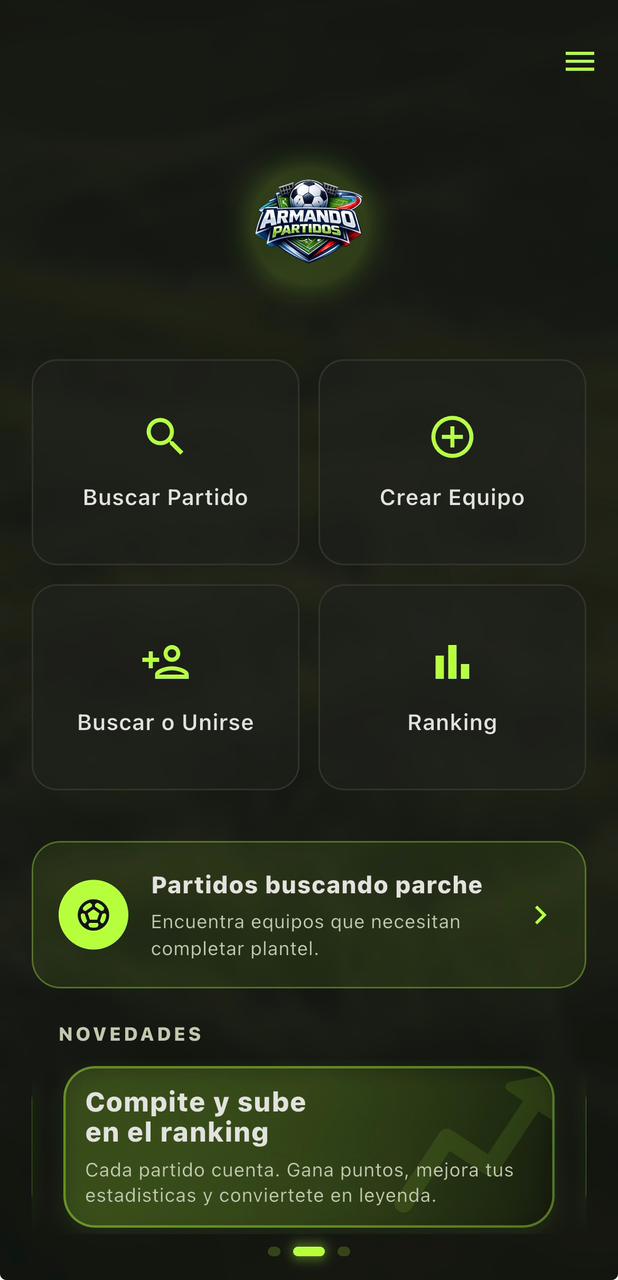 Sistema para la Organización de Partidos mobile preview